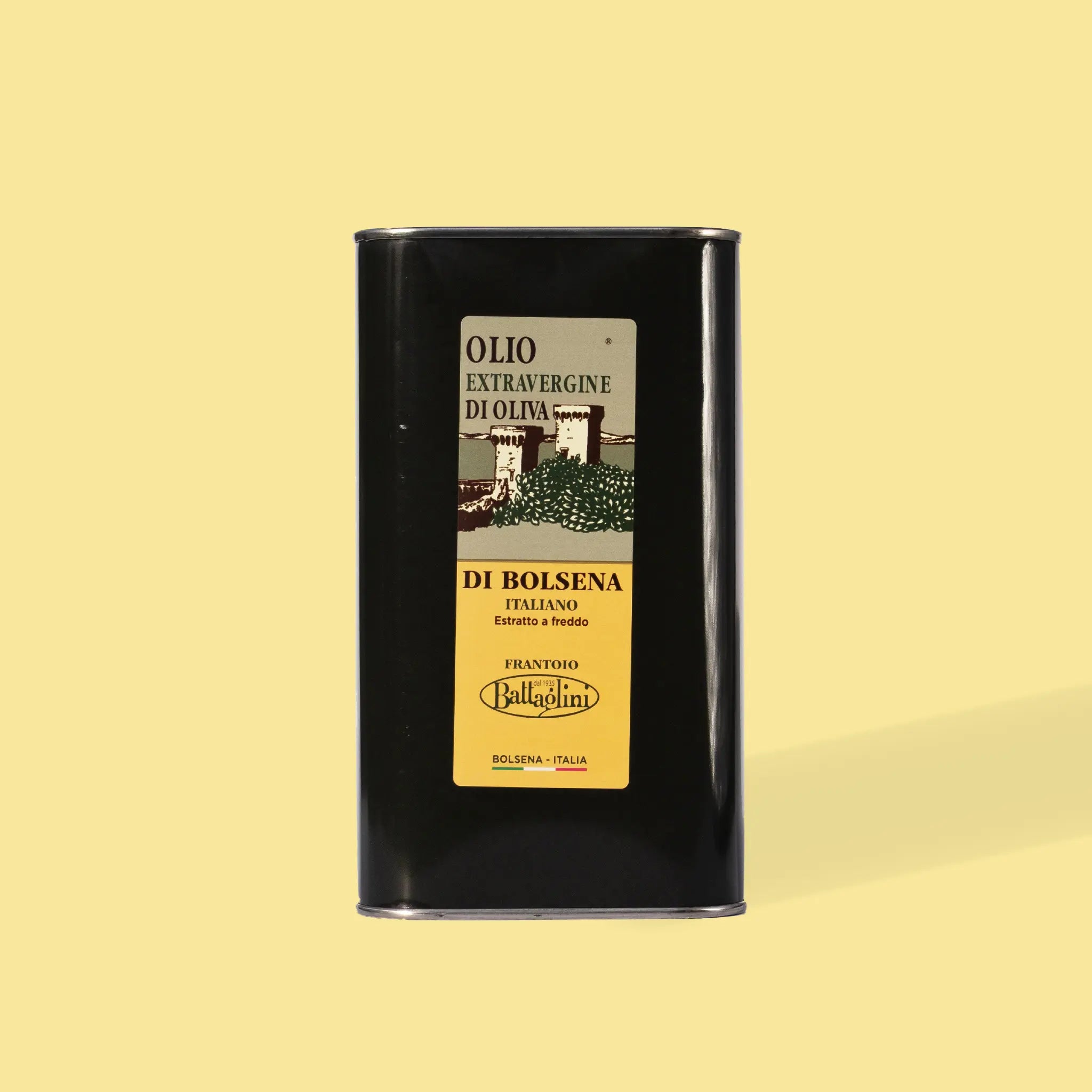 Battaglini Bolsena – oliwa extra vergine w puszce 1 l. Delikatna, owocowa, z regionu Lacjum.